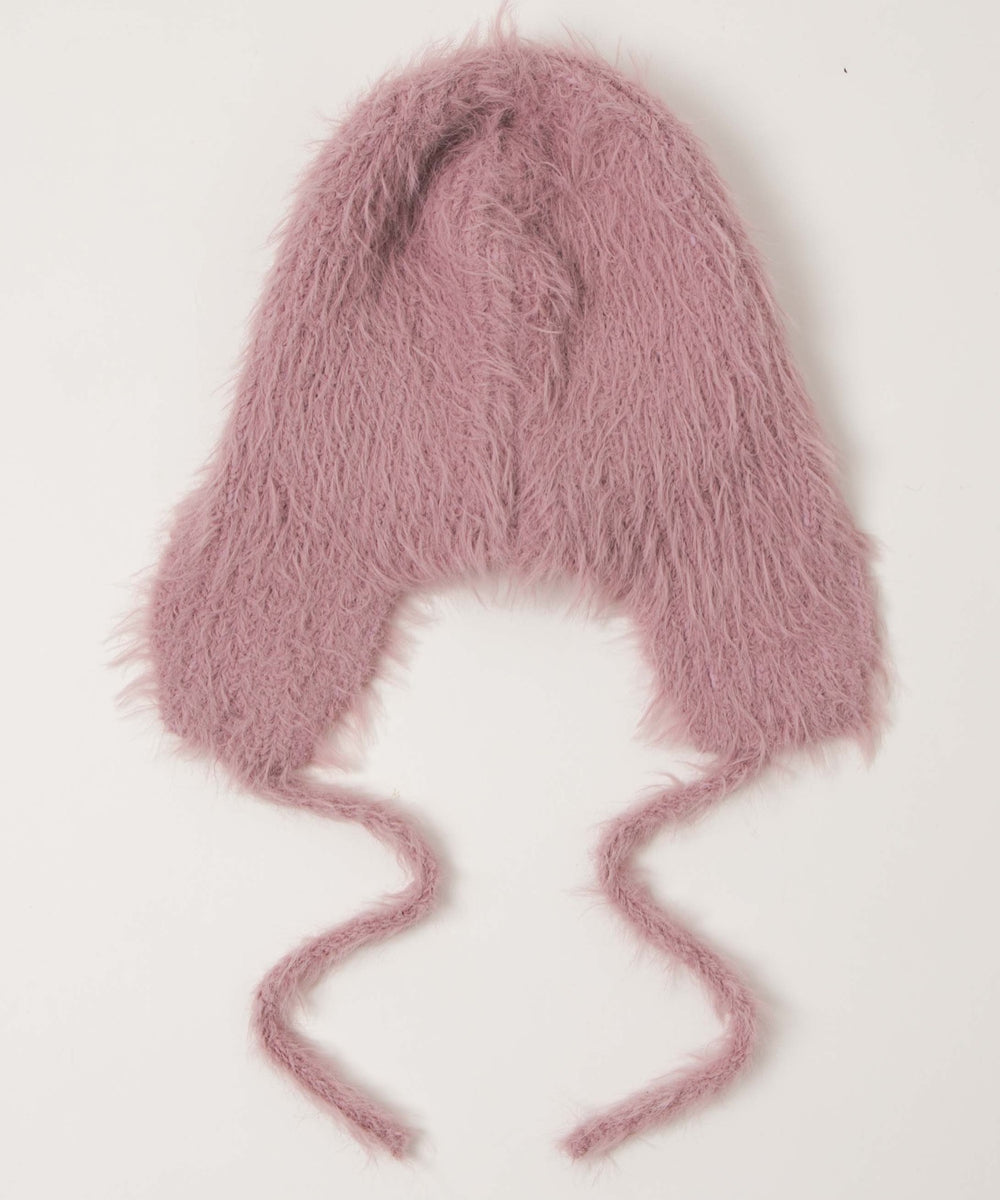 シャギーイヤーフラップニットキャップ