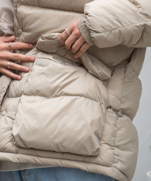 カラーナイロンパテッドブルゾン