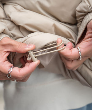 カラーナイロンパテッドブルゾン