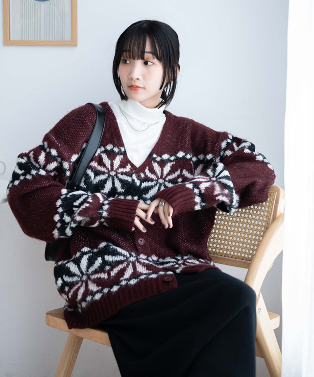 モヘアライク総柄BIGカーディガン｜WEGO（ウィゴー） – WEGO ONLINE STORE