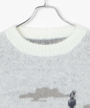 モヘアライクシティプルオーバー