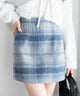 ブルー系チェック1 モデル:163cm F着用