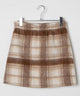 シャギーチェックミニスカート