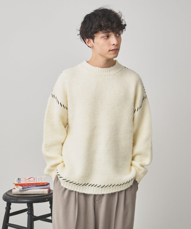 モヘアライクハンドステッチプルオーバー – WEGO ONLINE STORE