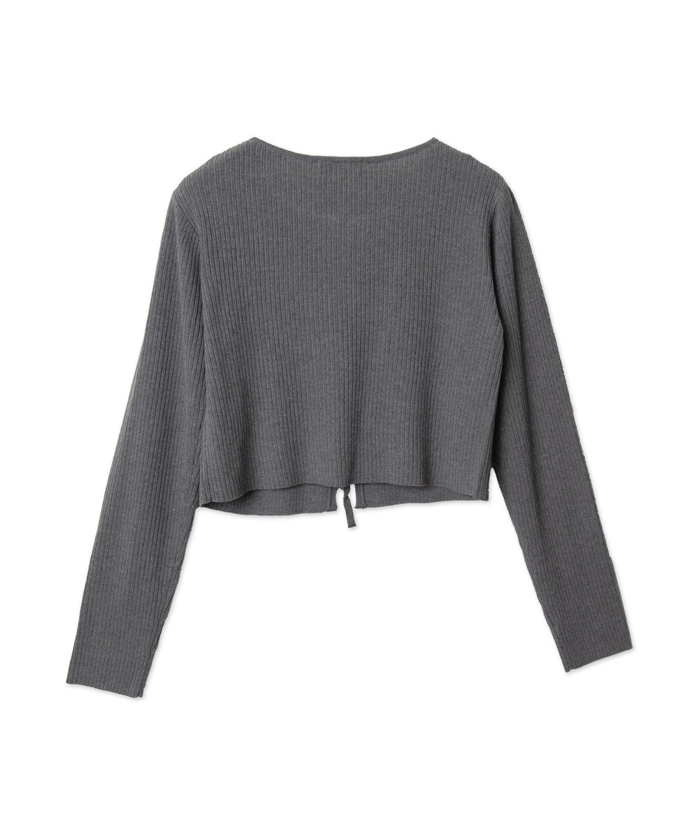 リボンリブカーディガン