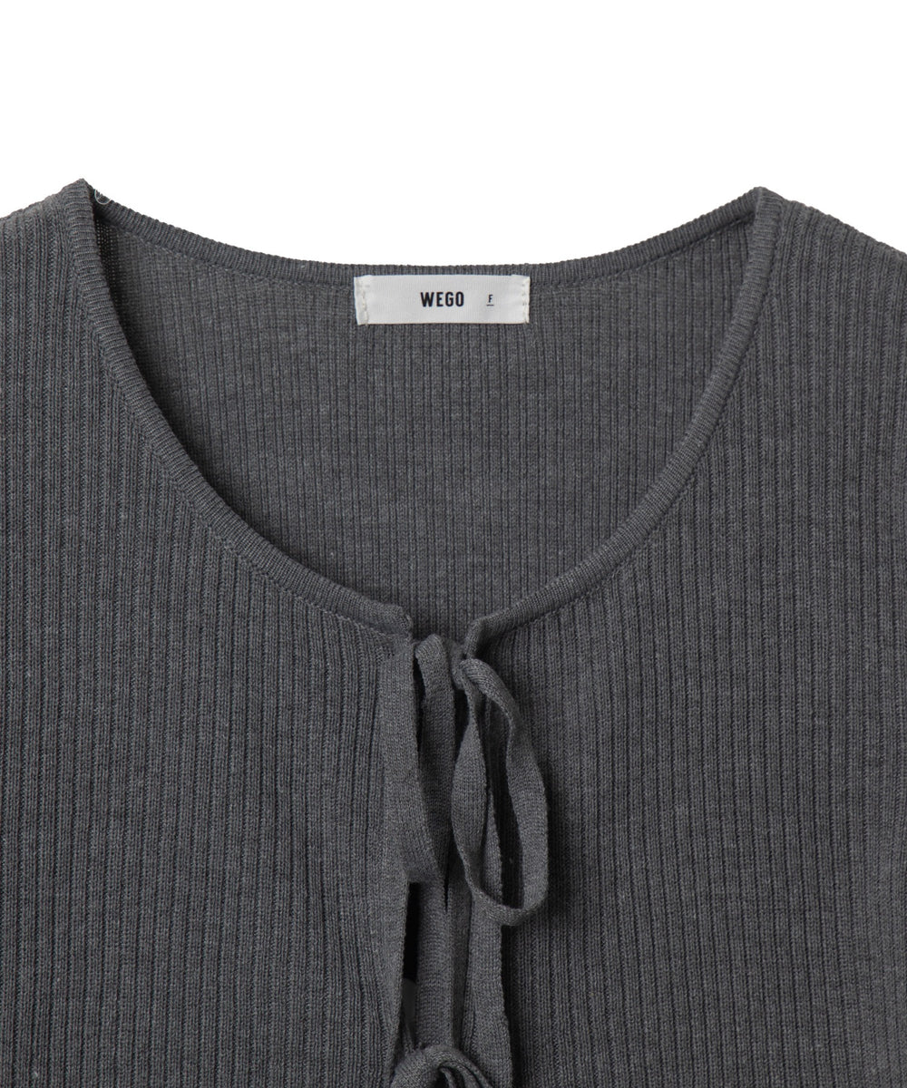 リボンリブカーディガン