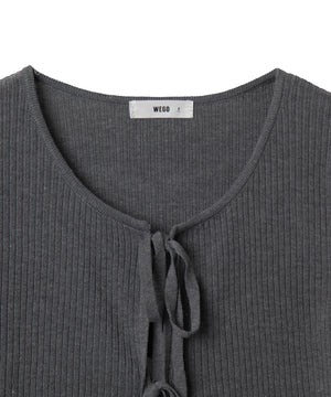 リボンリブカーディガン