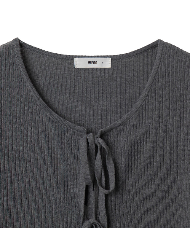 リボンリブカーディガン