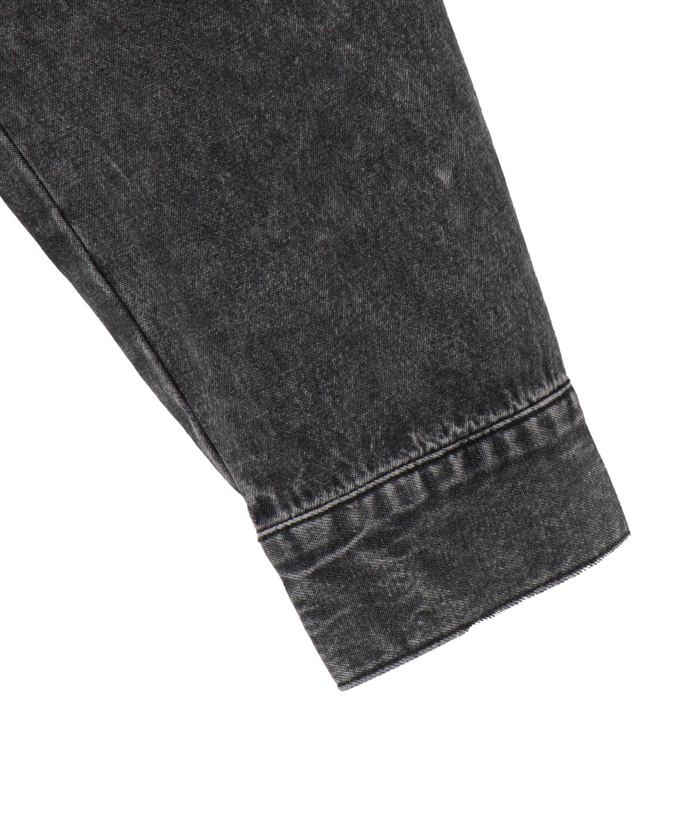 ヴィンテージウォッシュデニムショートシャツ