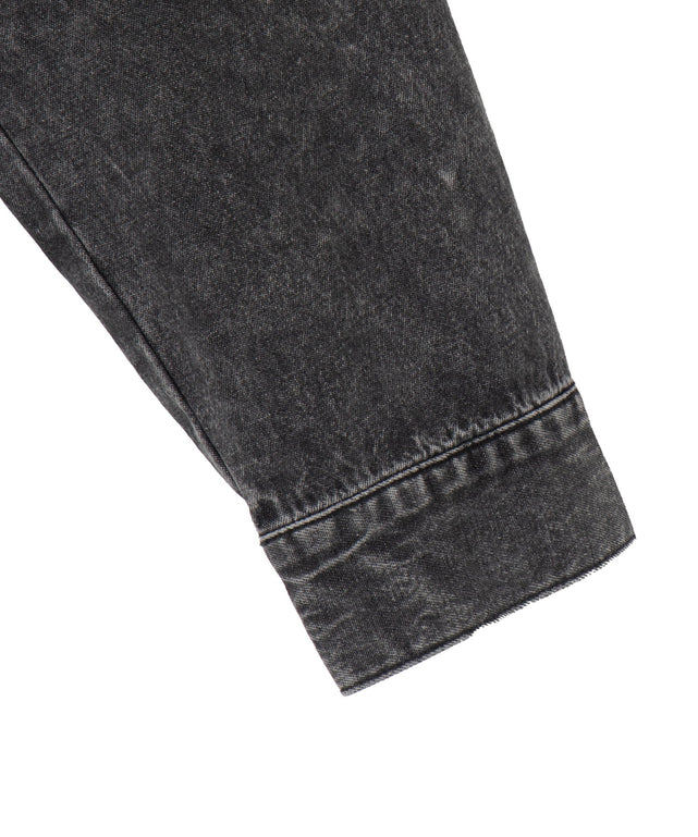 ヴィンテージウォッシュデニムショートシャツ