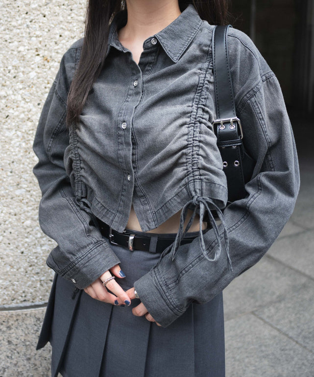 デニムブラック　モデル:155cm F着用