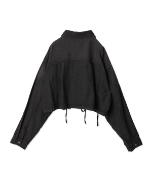 ドロストデニムショートシャツ