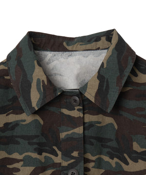 ミリタリーショートシャツ