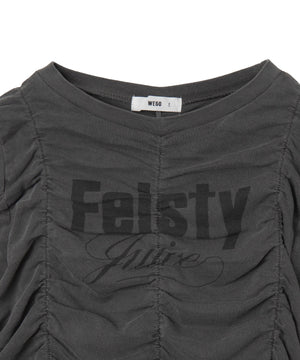 ヴィンテージライクシャーリングトップス