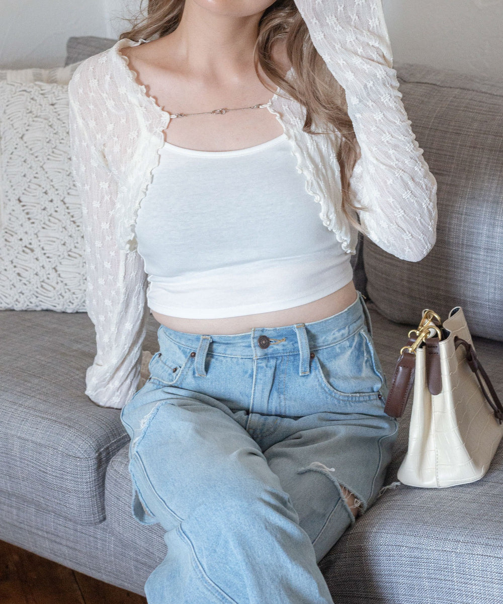 オフホワイト  モデル:155cm F着用