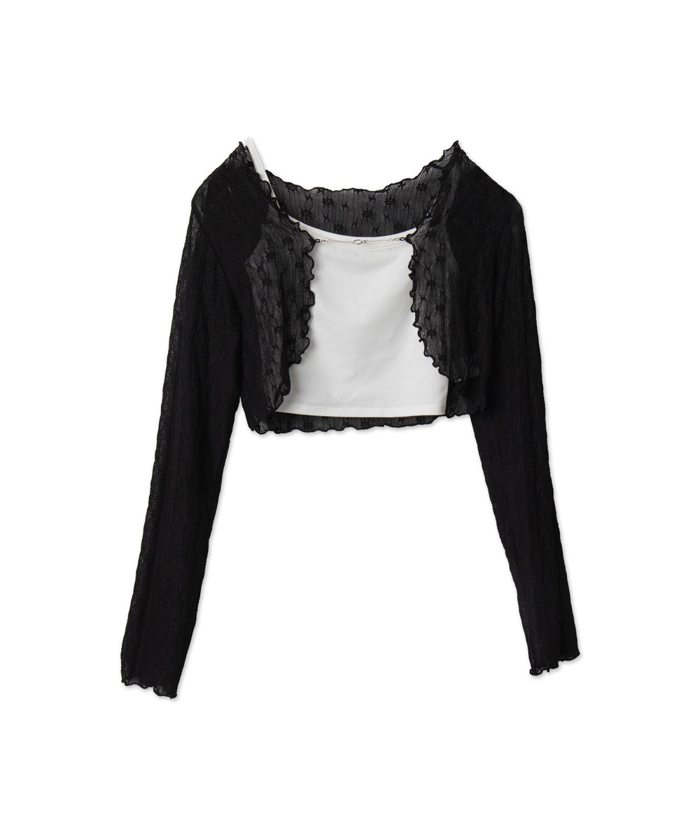 アンサンブルレースカーデ