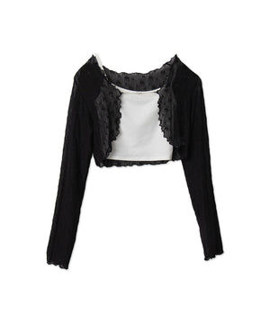 アンサンブルレースカーデ