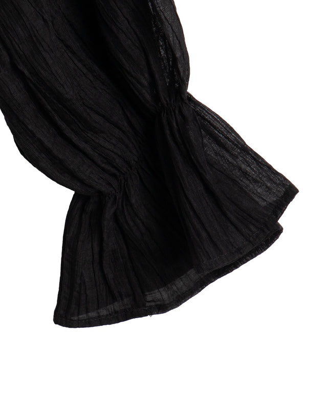 マルチWAY楊柳シアーシャーリングリボンブラウス