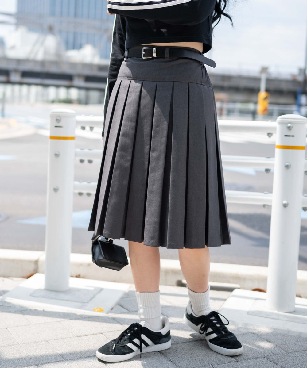 杢グレー　モデル:155cm F着用
