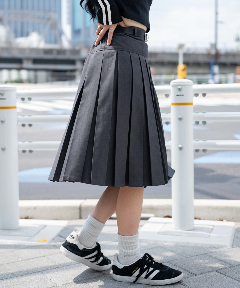 杢グレー　モデル:155cm F着用