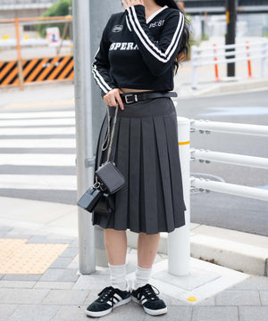 杢グレー　モデル:155cm F着用