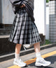 ブラックチェック1　モデル:155cm F着用