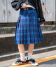 ブルーチェック1　モデル:155cm F着用