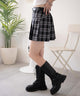 ブラックチェック1　モデル:155cm F着用