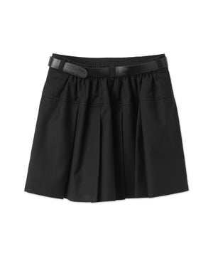 ベルト付プリーツミニスカパン