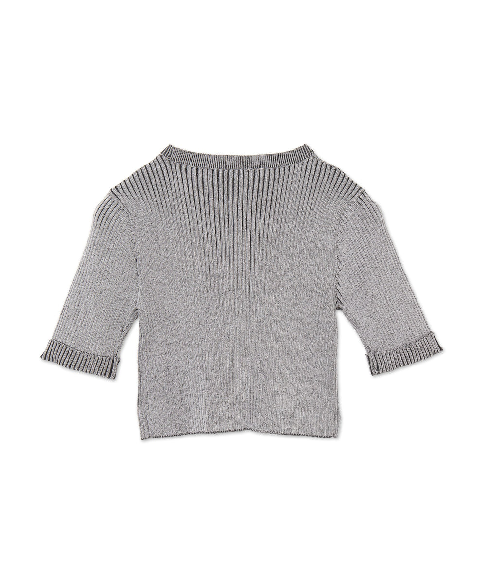 メタルモチーフプレーティングニット