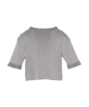 メタルモチーフプレーティングニット