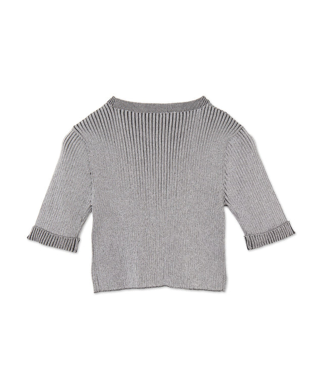 メタルモチーフプレーティングニット