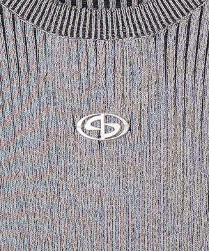 メタルモチーフプレーティングニット