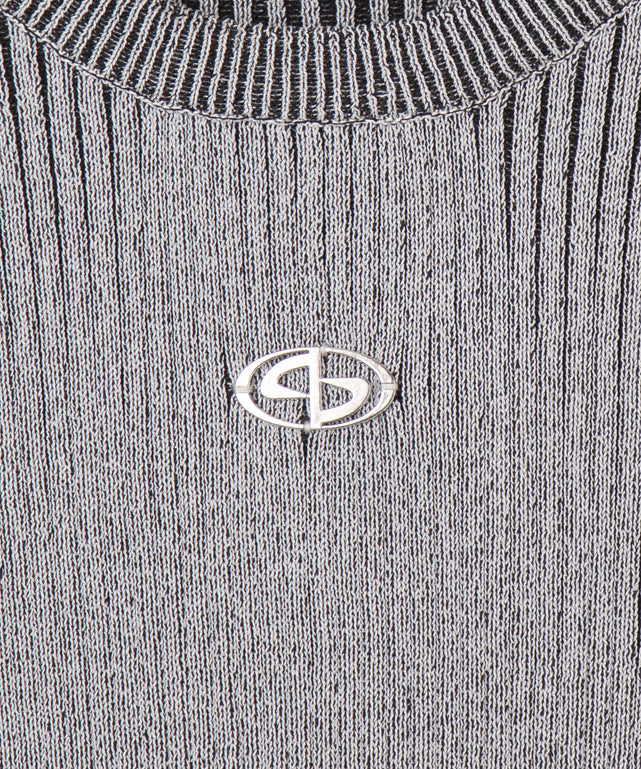 メタルモチーフプレーティングニット