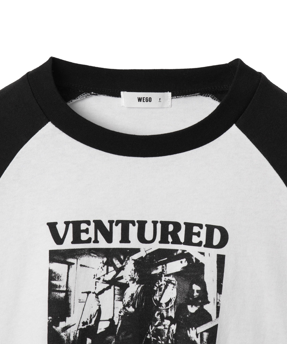 ラグランショートロンT