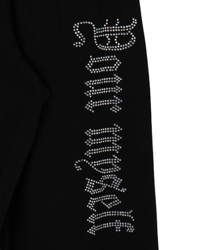 ラインストーンロゴスウェットパンツ