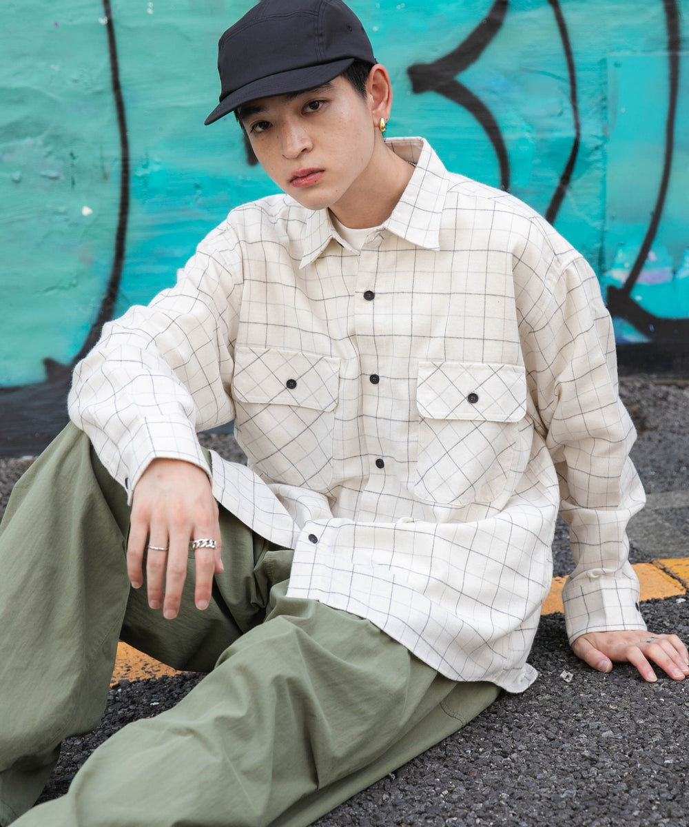 ウィンドーペン（柄5） モデル：180cm L着用