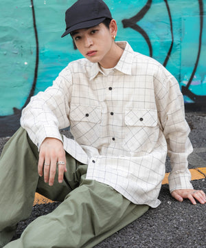 ウィンドーペン（柄5） モデル：180cm L着用