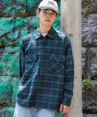 グリーンチェック（柄7） / S