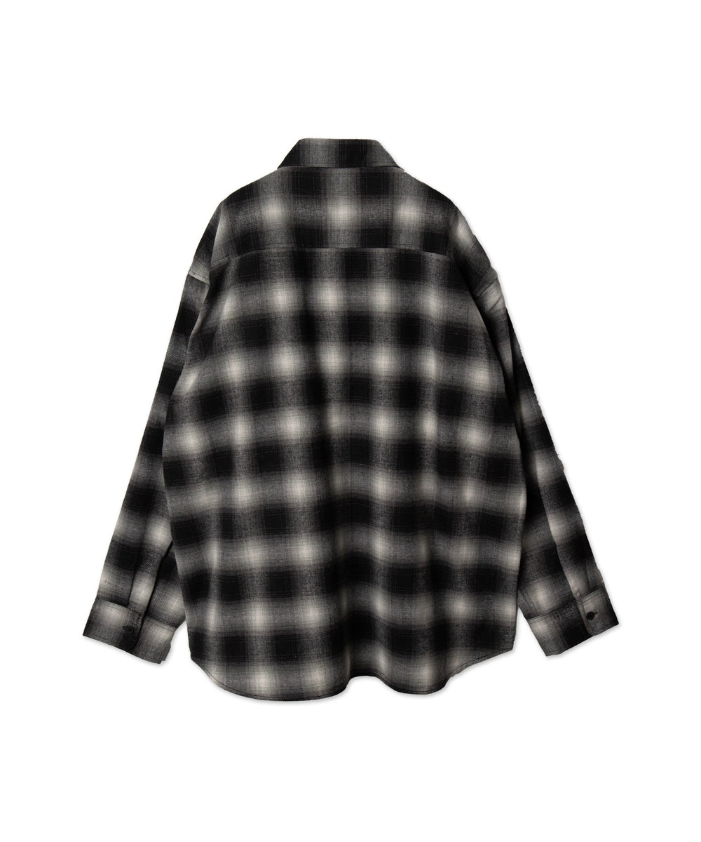 チェックネルシャツ