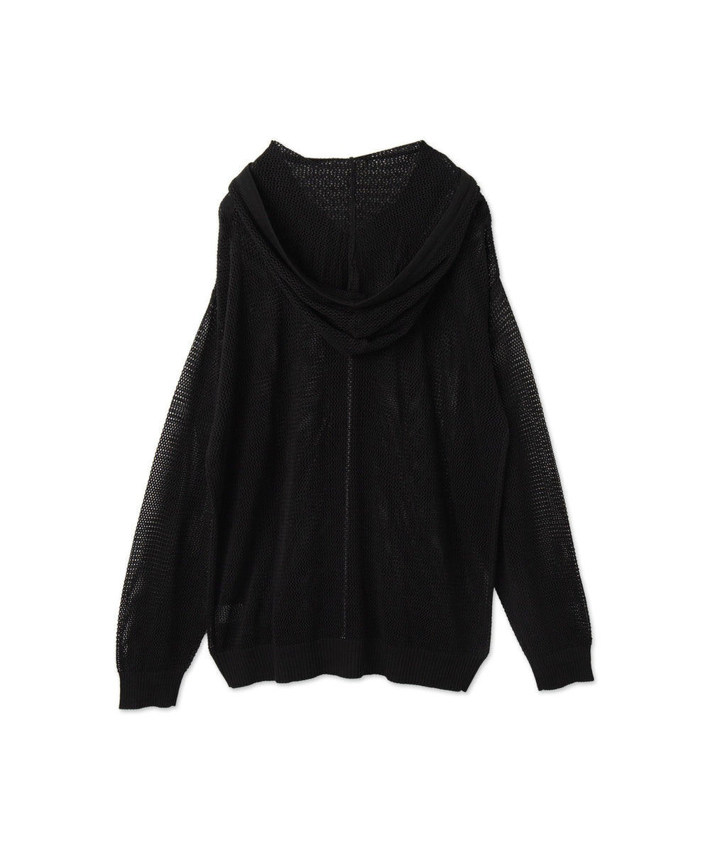 メッシュニットZIPパーカー