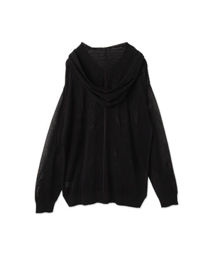 メッシュニットZIPパーカー