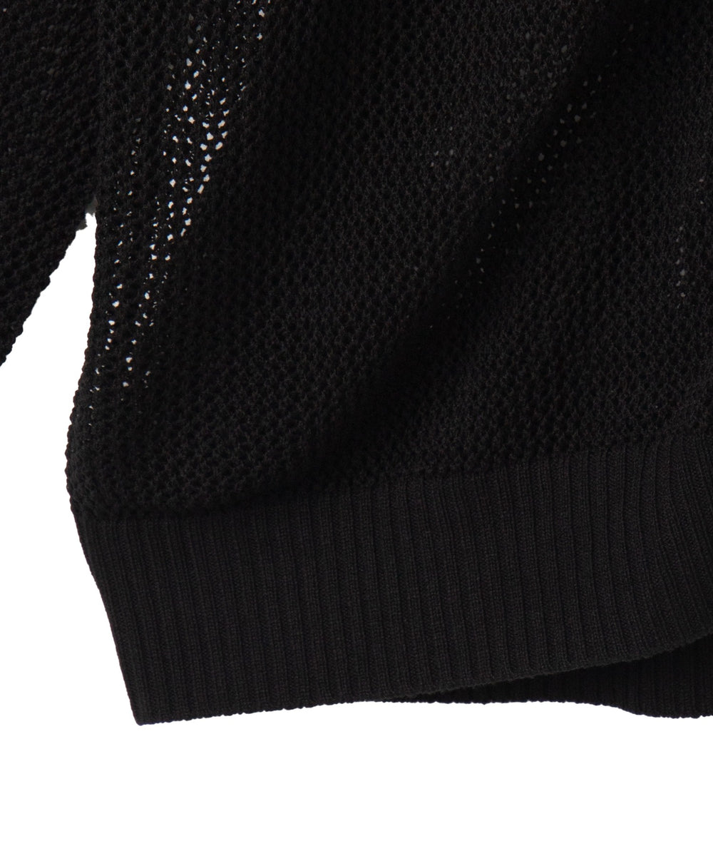 メッシュニットZIPパーカー