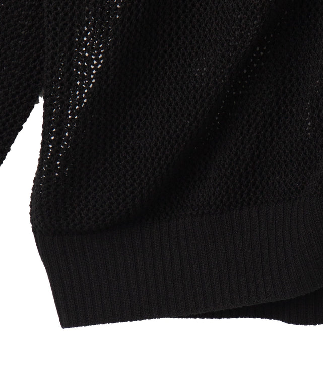 メッシュニットZIPパーカー