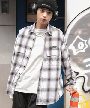 ホワイトチェック モデル：180cm L着用