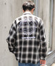 ブラックチェック モデル：180cm L着用