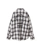 オンブレチェックグラフィックシャツ（LS）