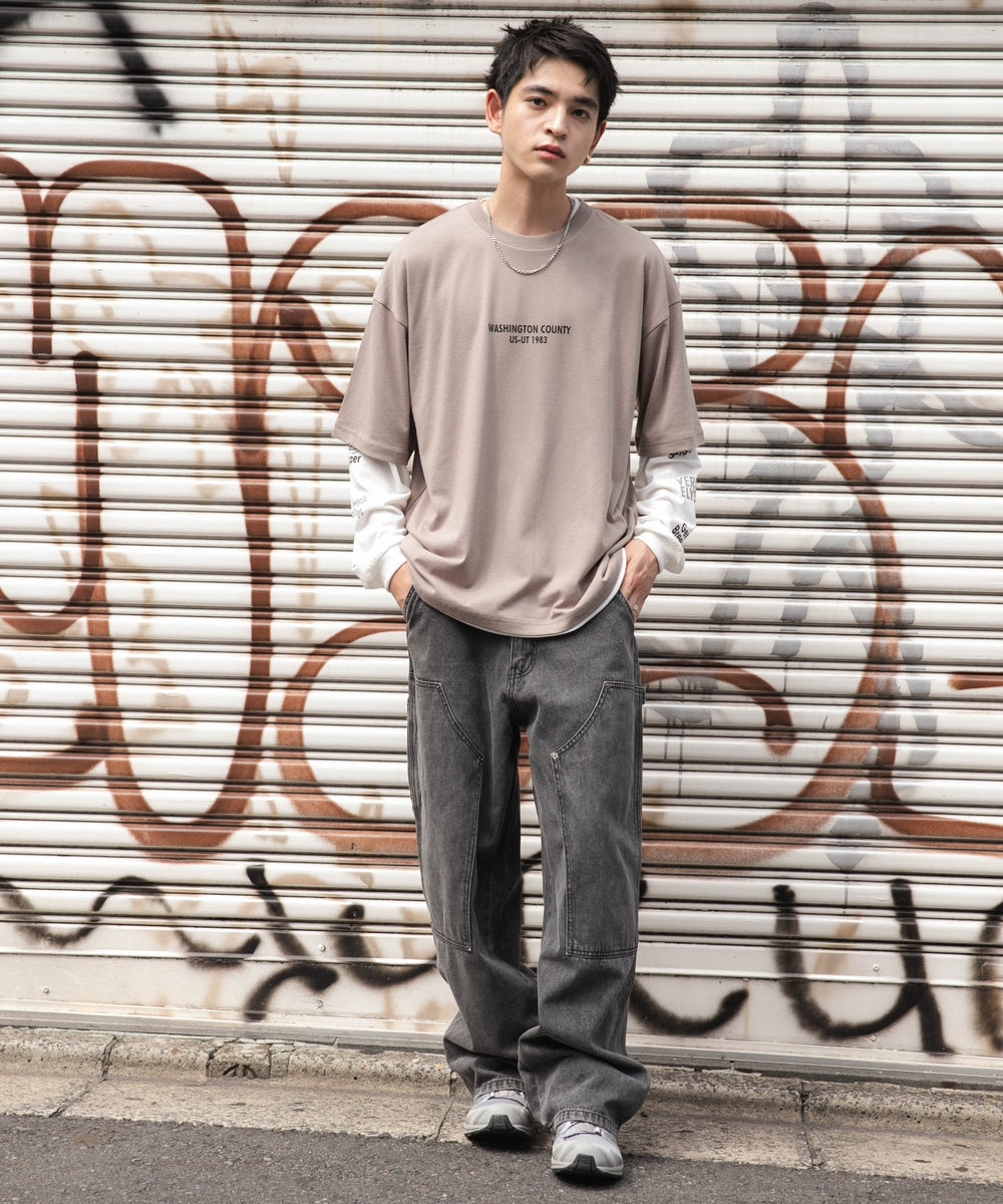 ベージュ モデル：180cm L着用