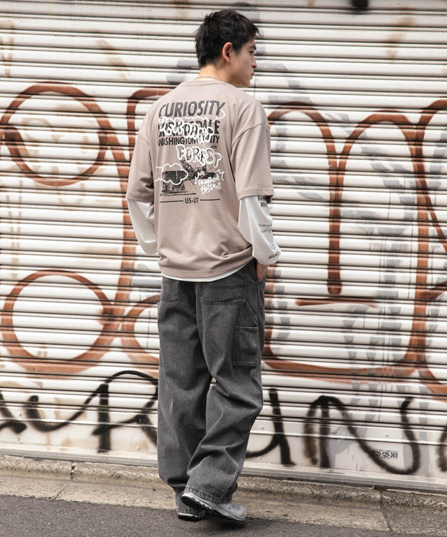 ベージュ モデル：180cm L着用