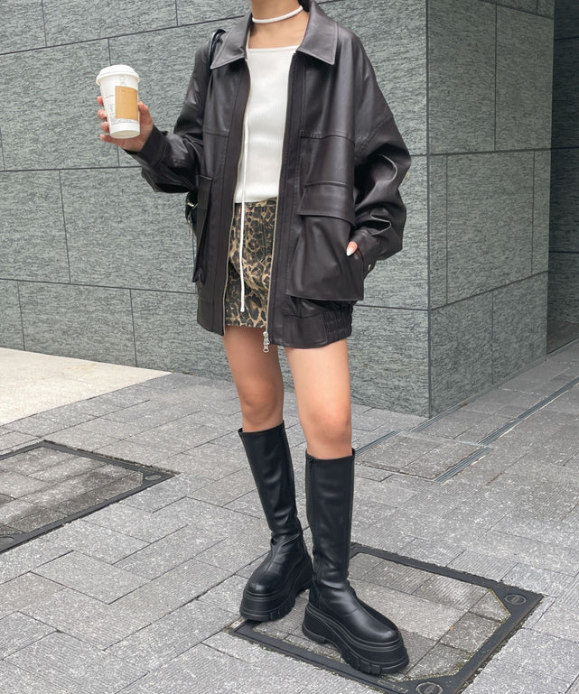 Dブラウン　モデル:155cm M着用